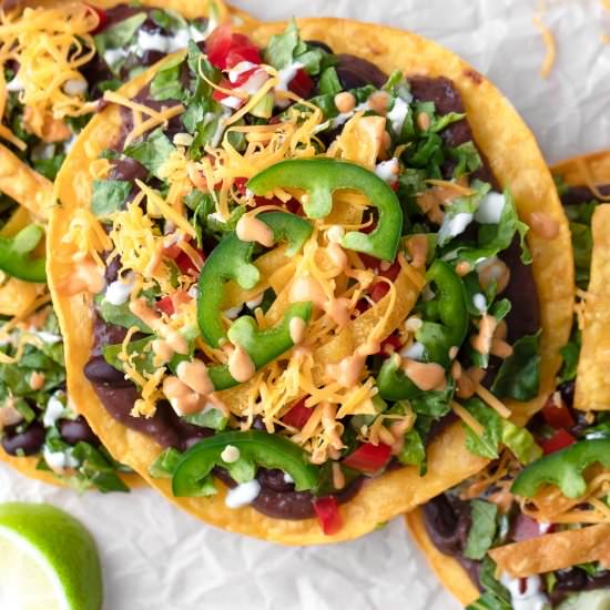 Black Bean Tostadas