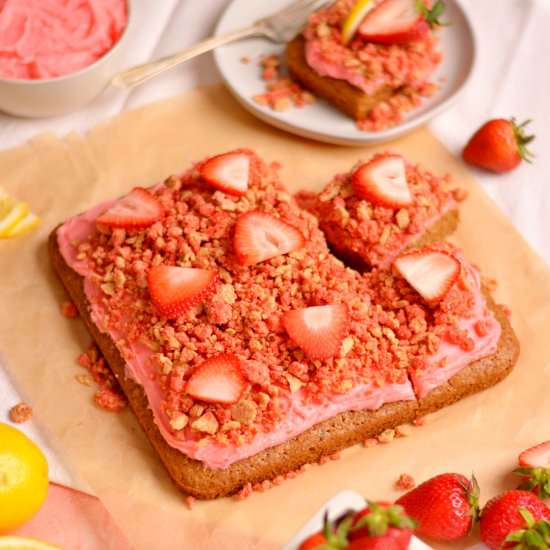 Gluten Free Strawberry Crunch Cake