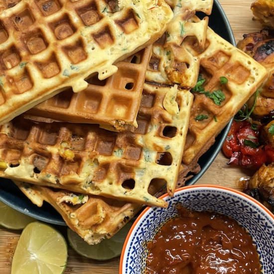 Gluten-Free Corn & Cheese Waffles
