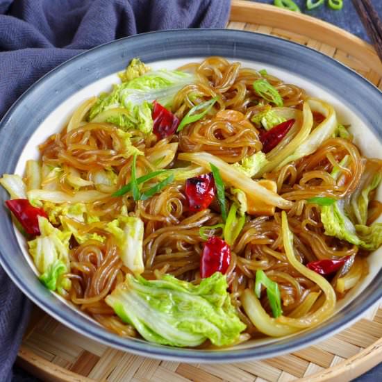 GLASS NOODLES WITH CABBAGE