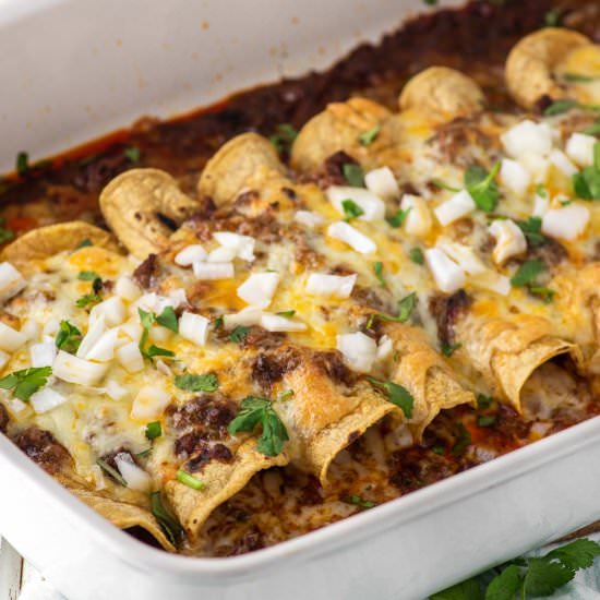 Enchiladas Con Carne