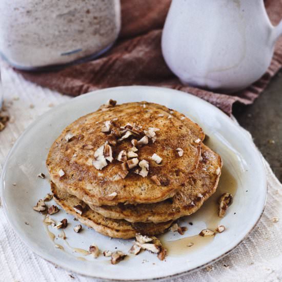 Brown Butter Granola Pancakes
