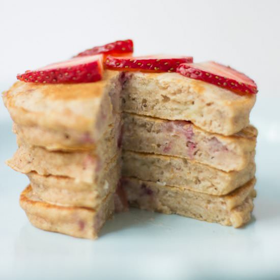 Strawberry banana pancakes