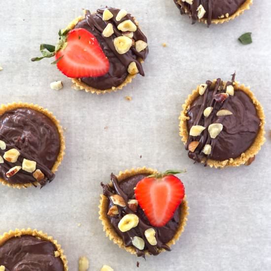 Mini Chocolate Nutella Tarts