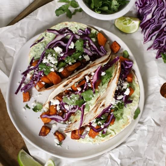 sweet potato tacos