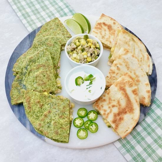 Chicken Enchilada Quesadilla