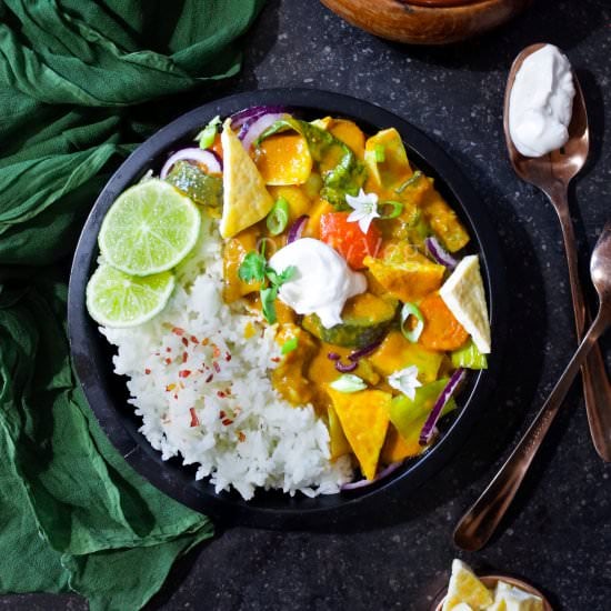 Vegan Thai Red Curry with Tofu