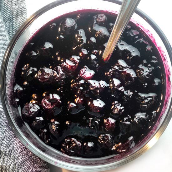 3 Ingredient Blueberry Sauce