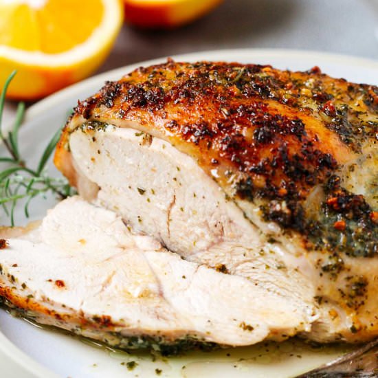 Garlic Butter Turkey Breast Recipe