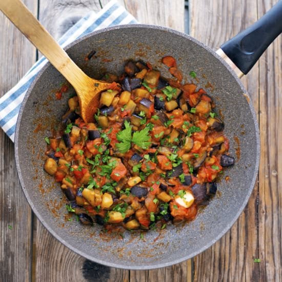Neapolitan Eggplant and Tomatoes