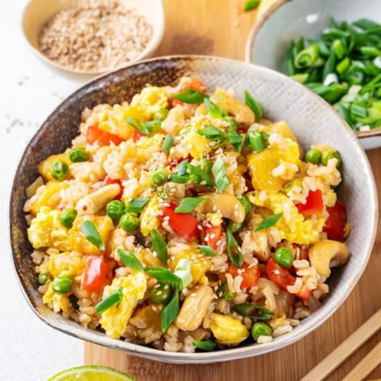 Pineapple Fried Rice In 30 Minutes