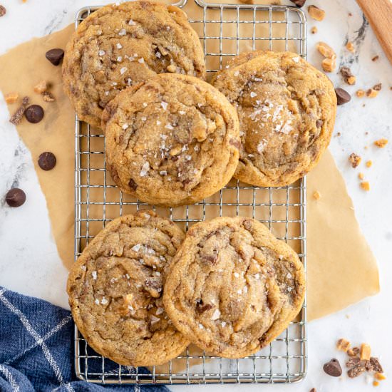 Toffee Chocolate Chip Cookies