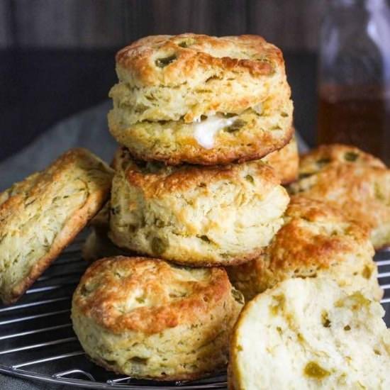 Green Chile Biscuits