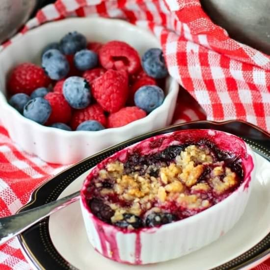 Raspberry Blueberry Crisps