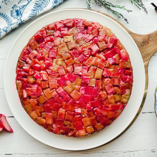 Rhubarb Upside Down Cake