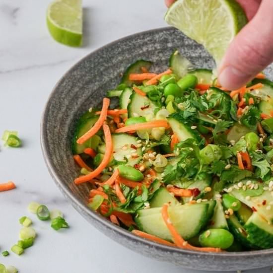 Easy Cucumber and Carrot Salad