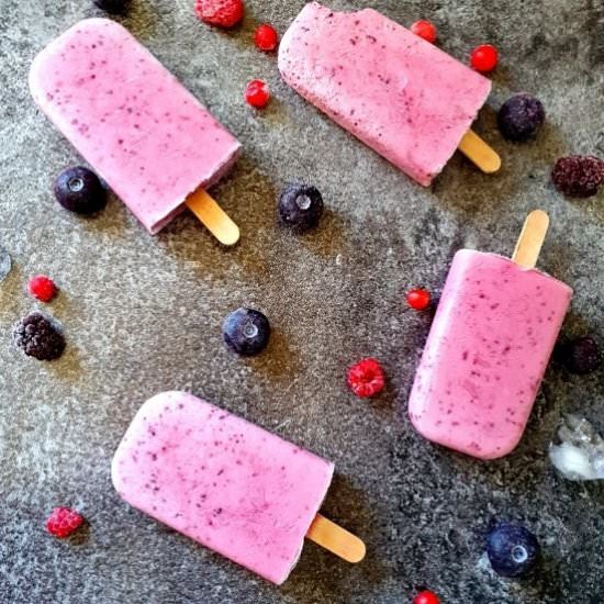 Mixed Berry Popsicles