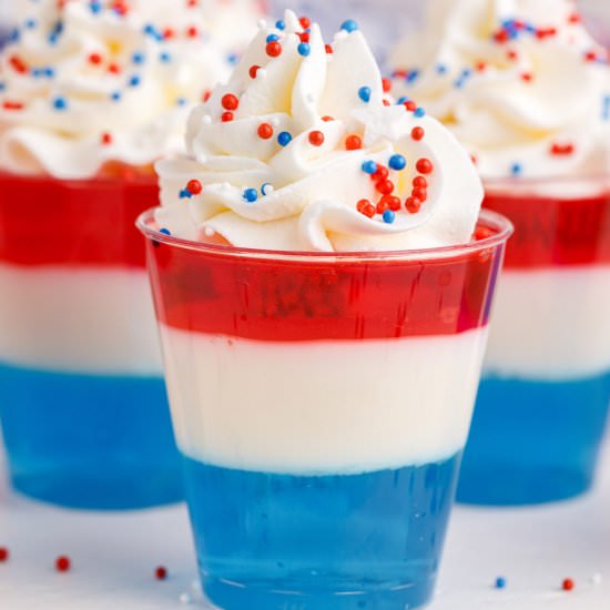 4th of July Jello Shots