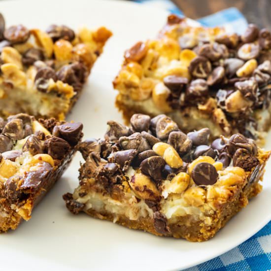 Chocolate Peanut Butter Graham Bars