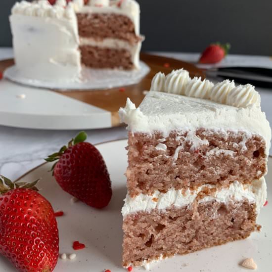 Vegan Strawberry Cake