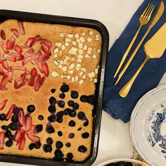 Whole Wheat Sheet Pan Pancakes