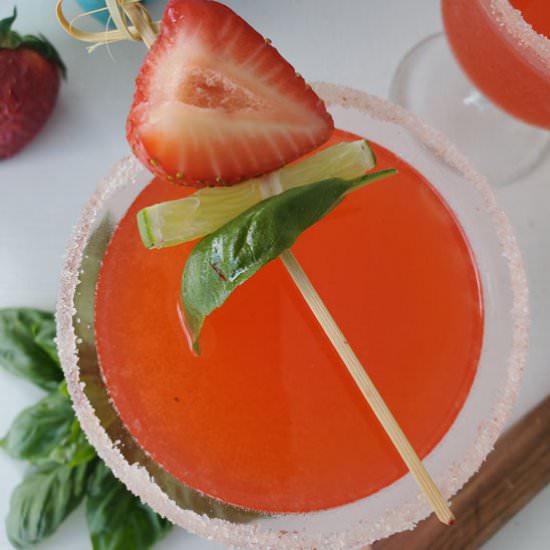 Strawberry Basil Margarita