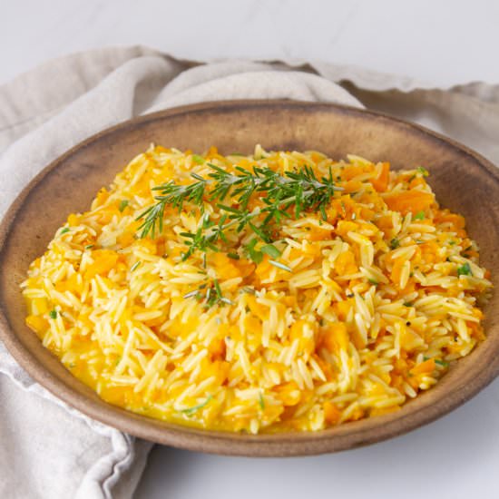 One Pot Carrot Orzo Side Dish