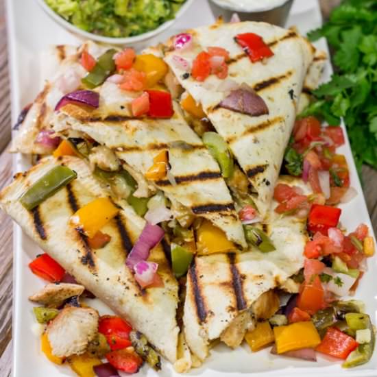 Pineapple Margarita Chicken Quesadi
