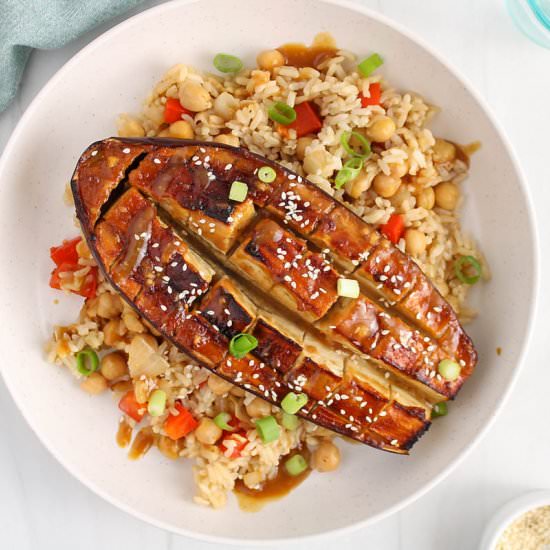 Miso Glazed Aubergine