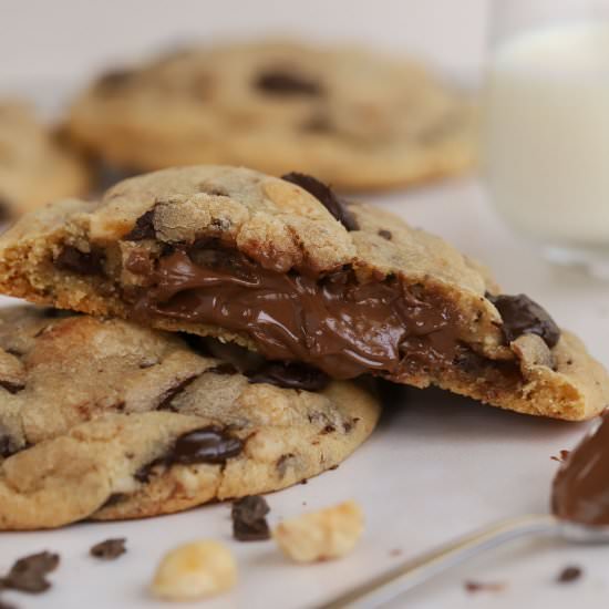 Nutella Chocolate Chip Cookies