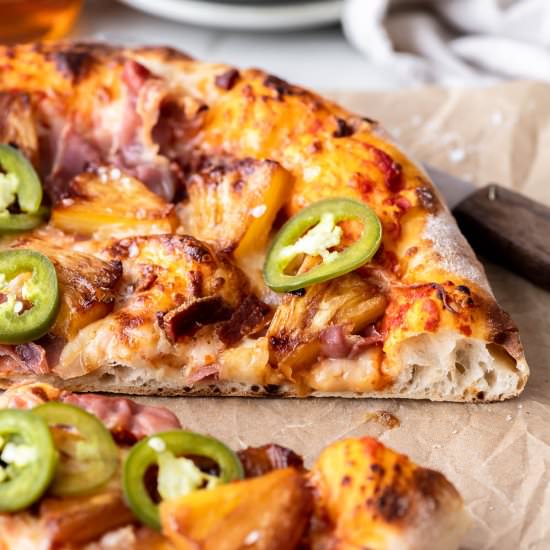 hawaiian pizza with prosciutto