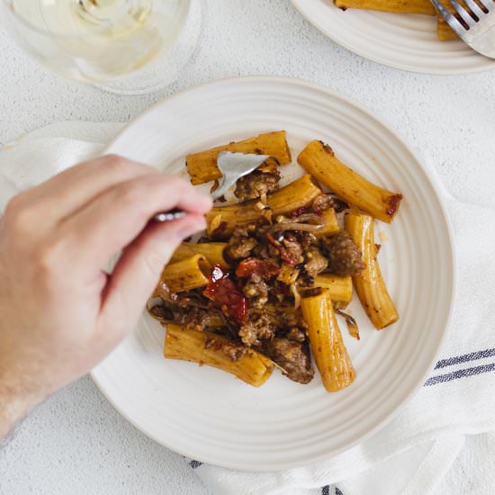 One Pot Spicy Sausage Pasta