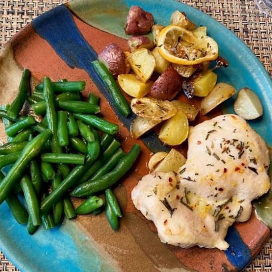 Lemon Chicken Traybake