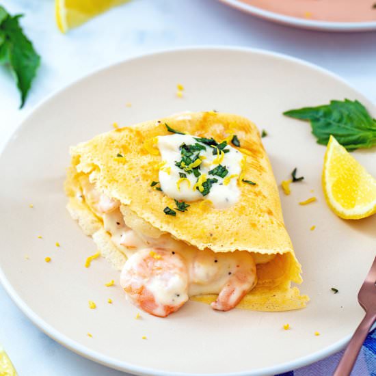 Shrimp Crepes