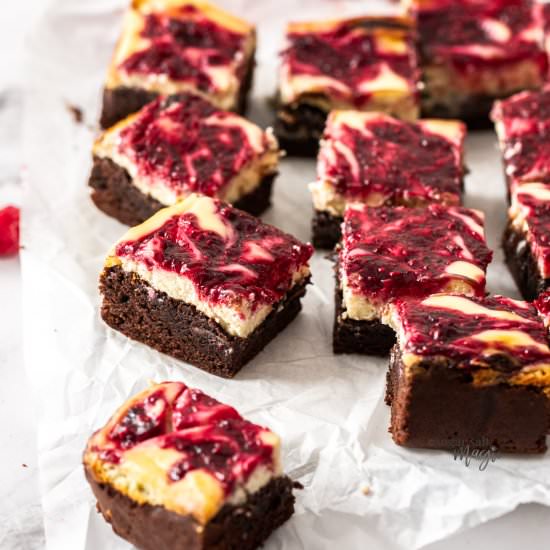 Raspberry Cheesecake Brownies