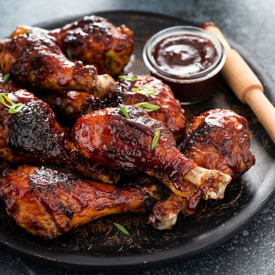 Grilled BBQ Chicken Legs