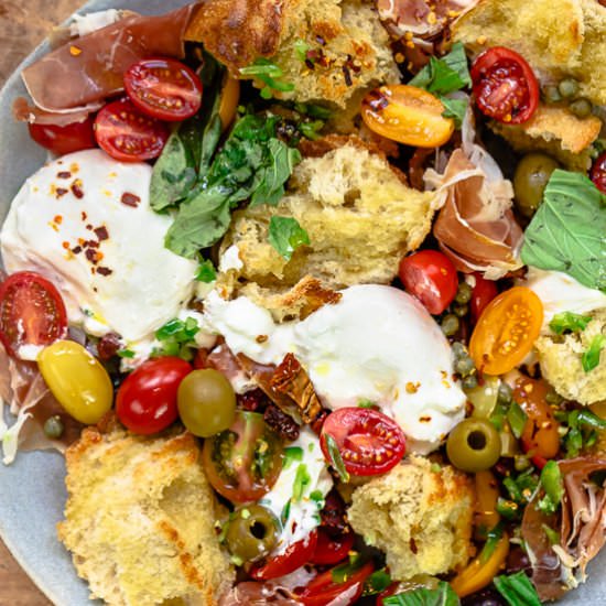 Burrata with Tomato & Prosciutto