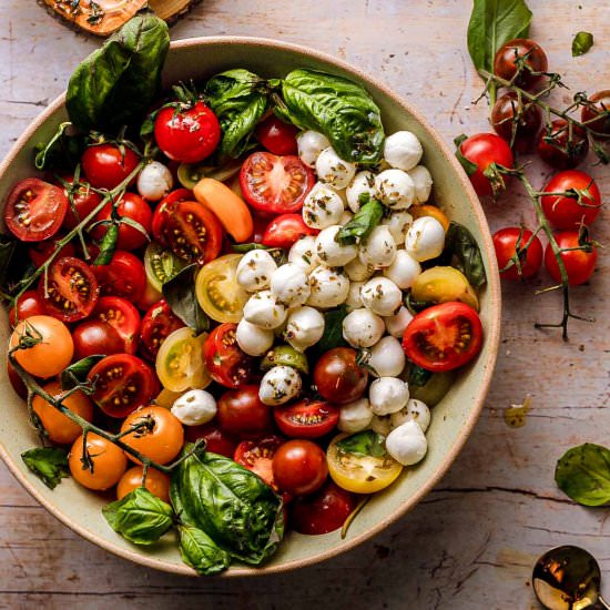 Cherry Tomato Caprese Salad
