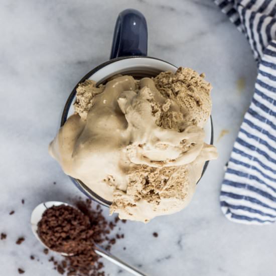 No-Churn Coffee Ice Cream