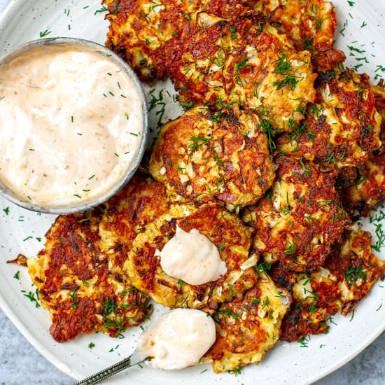 Cheesy Tuna Cabbage Patties