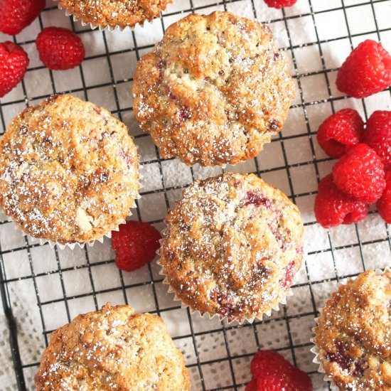 White Chocolate Raspberry Muffins