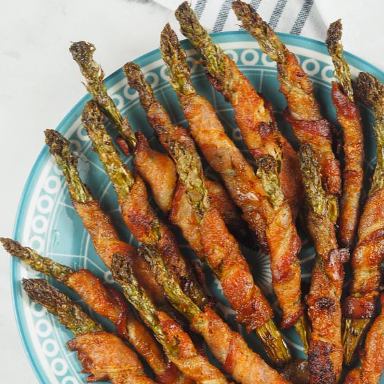 Air Fryer Bacon Asparagus