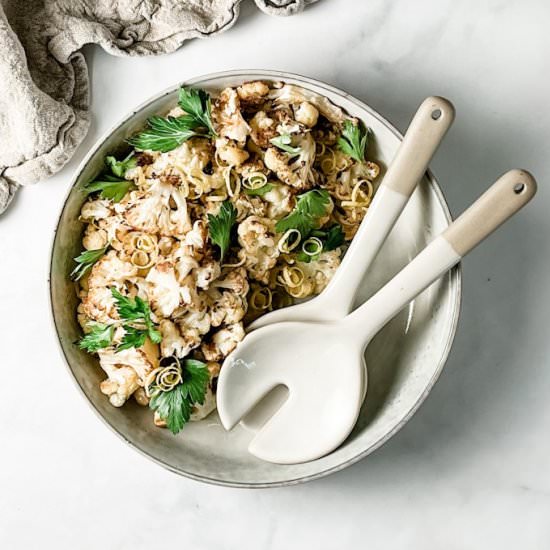 roasted cauliflower salad