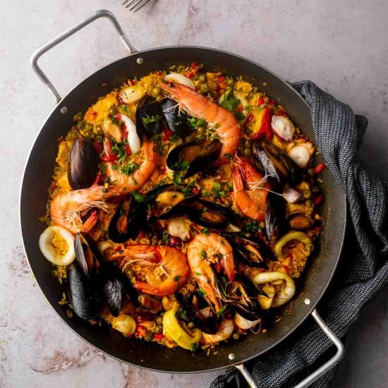 Seafood Paella Valenciana