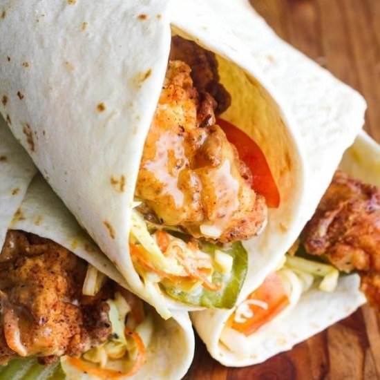 Honey Mustard Chicken Wraps