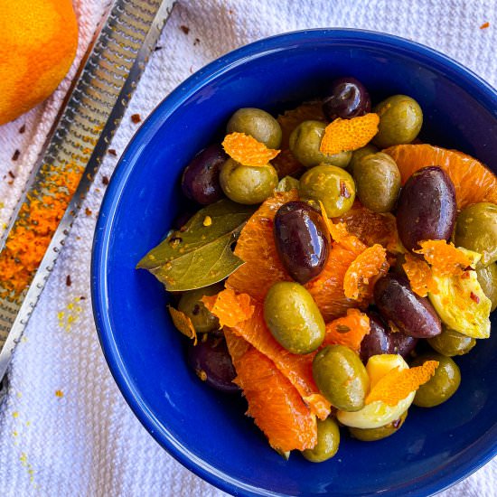 Citrus Marinated Olives