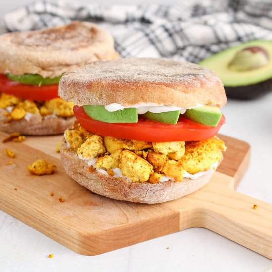 Tofu Scramble Breakfast Sandwich