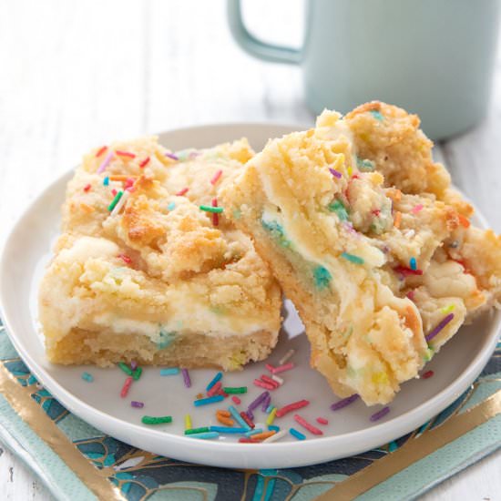 Keto Sugar Cookie Cheesecake Bars
