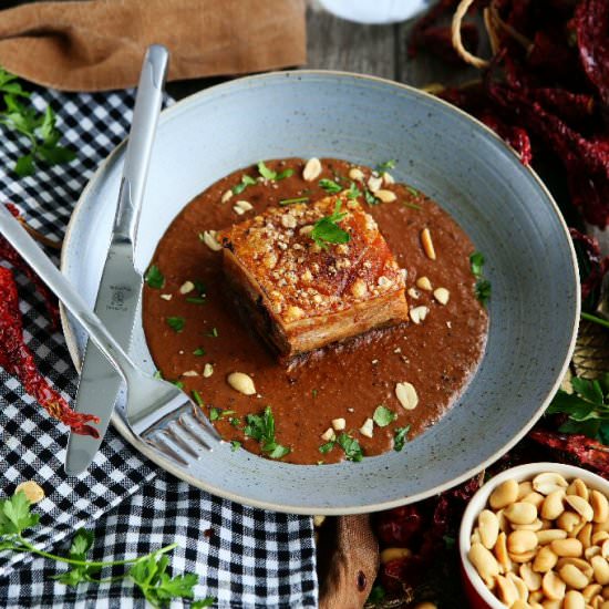 Crispy Pork Belly with Basic Mole