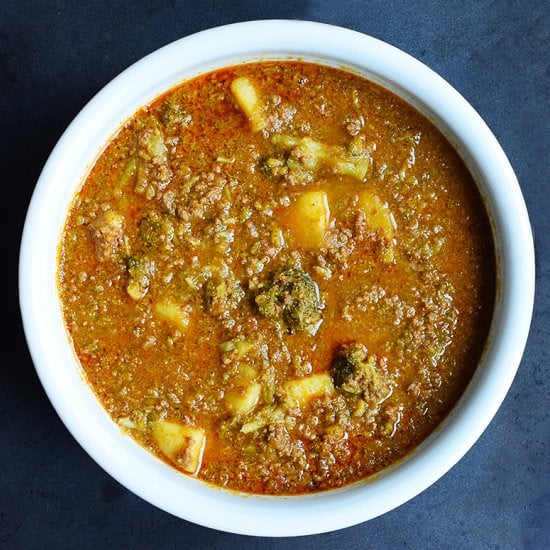Keema Curry with Broccoli